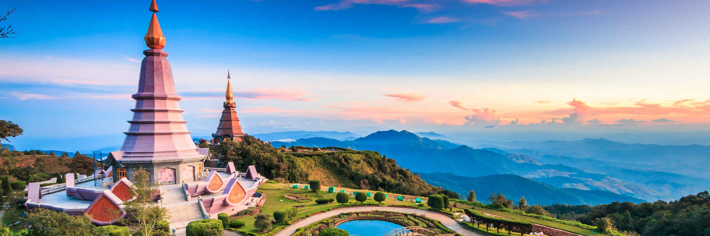 A view of Doi Inthanon, the highest peak in Thailand