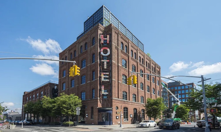 An exterior view of Wythe Hotel hotel in Williamsburg